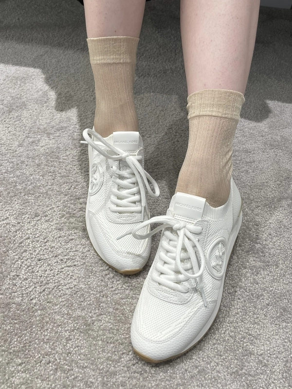 【MICHAEL KORS】Jenkins メタリック ニット スニーカー 公式アウトレット】JENKINS メタリック ストレッチ ニット