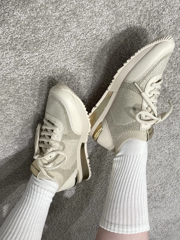 JENKINS メタリック ストレッチ ニット スニーカーの