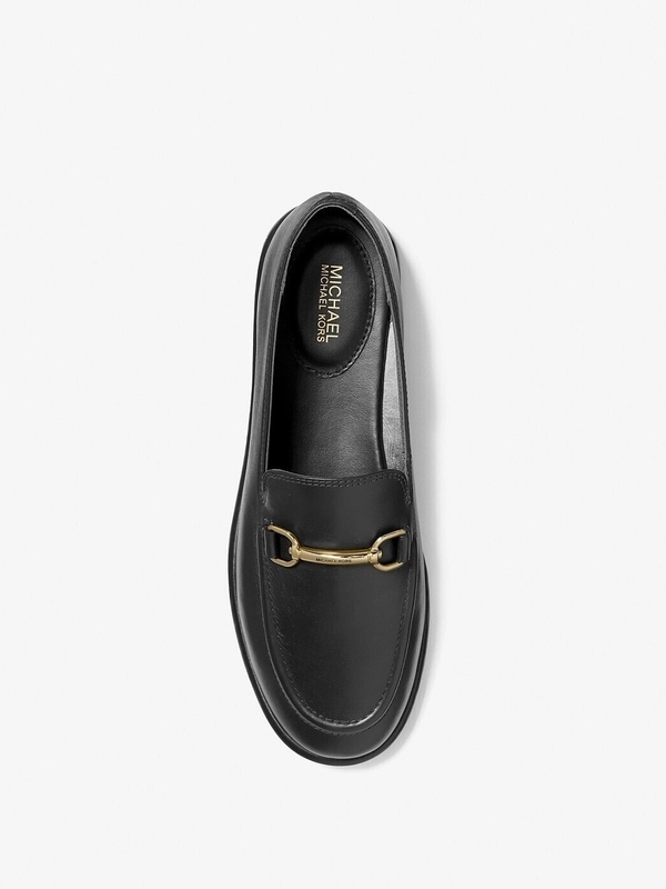 MICHAEL KORS レザー ローファー　23cm ヒール7.6cm 公式アウトレット】EDEN ウーヴン レザー ローファー - パンプス